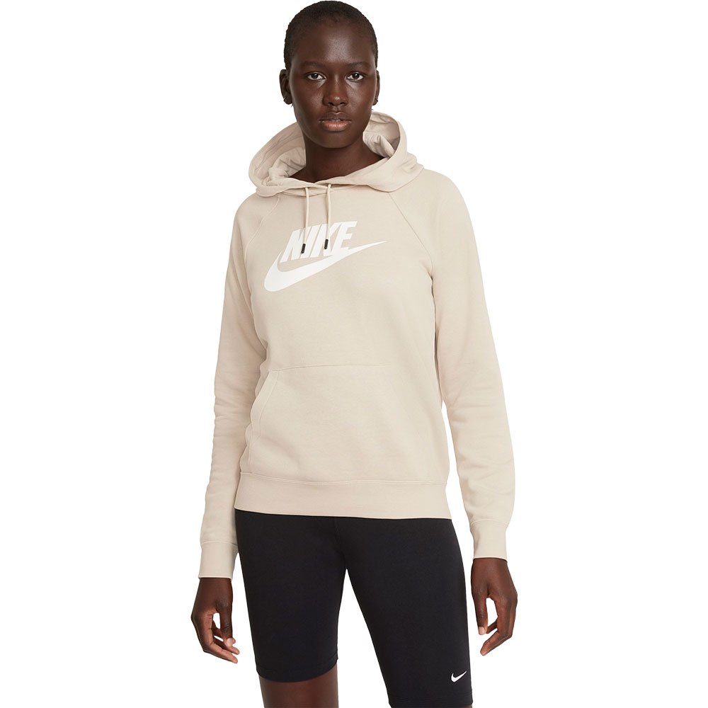 Femme Nike Sweat à Capuche Sportswear Essential Rattan / White