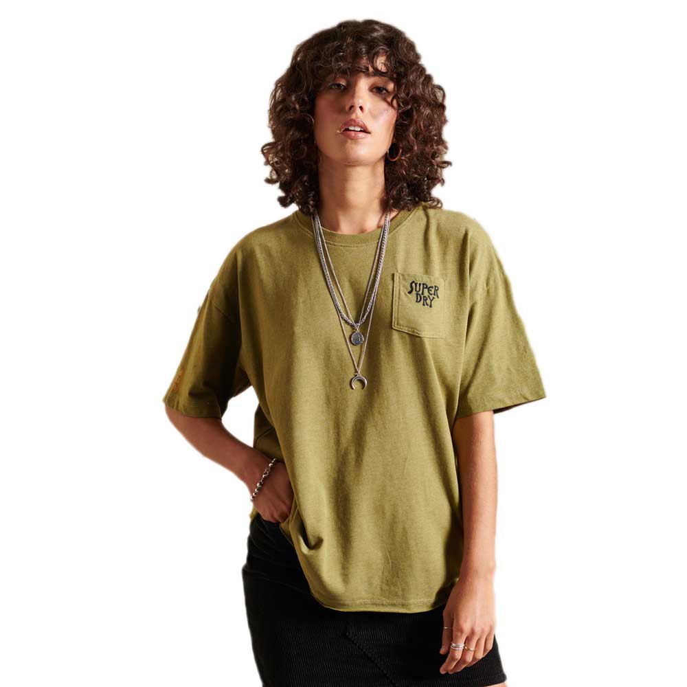 T-shirts Superdry Vintage Embellished Boxy Short Sleeve T-Shirt Green