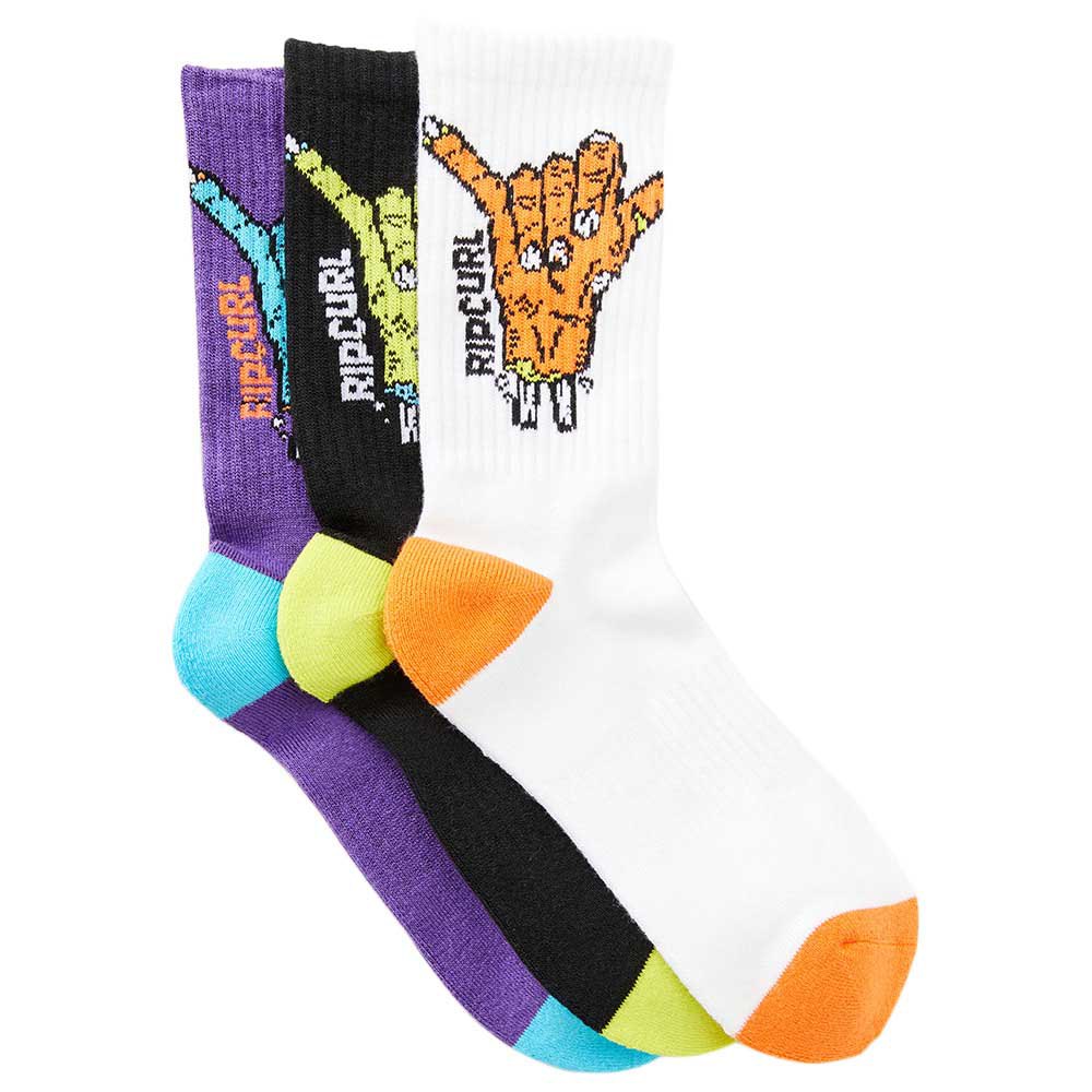 Boy Rip Curl Shaka Socks 3 Pack Multicolor