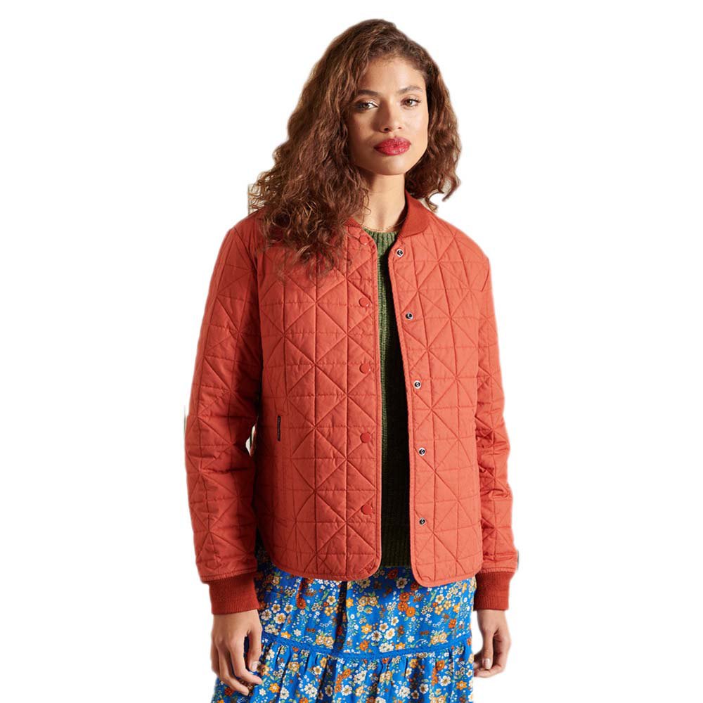 Women Superdry Liner Jacket Orange