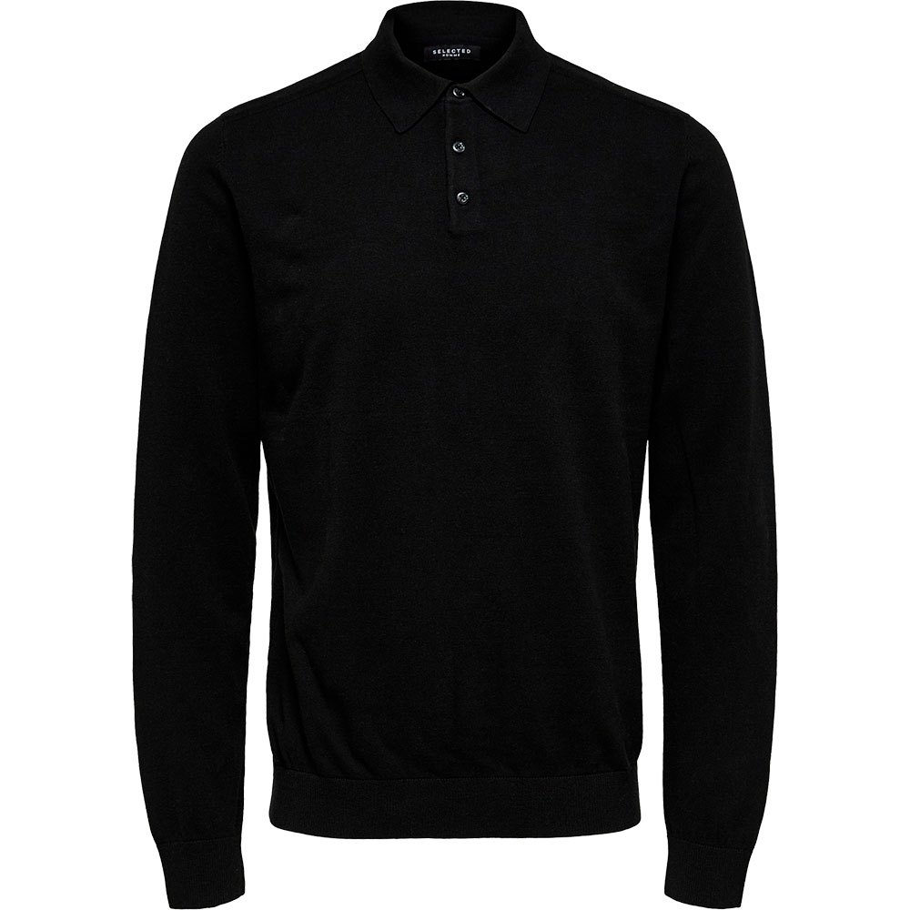 Men Selected Berg Knit Sweater Black