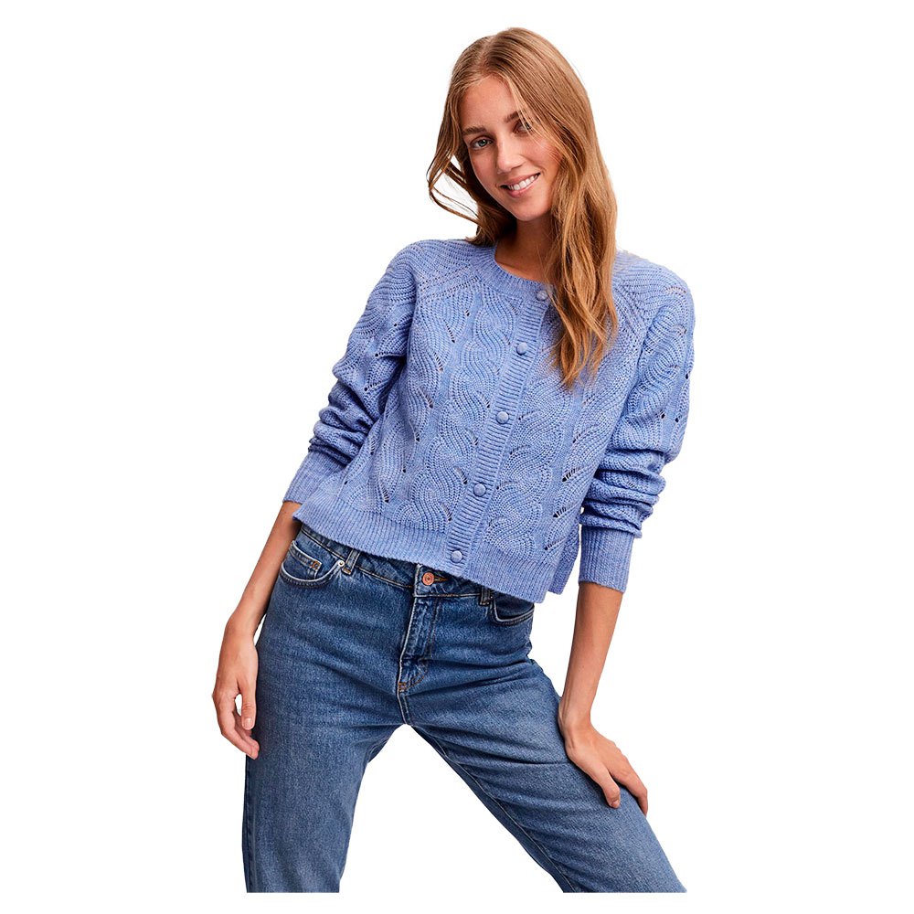Sweaters Vero Moda Stinna Structure Cardigan Blue