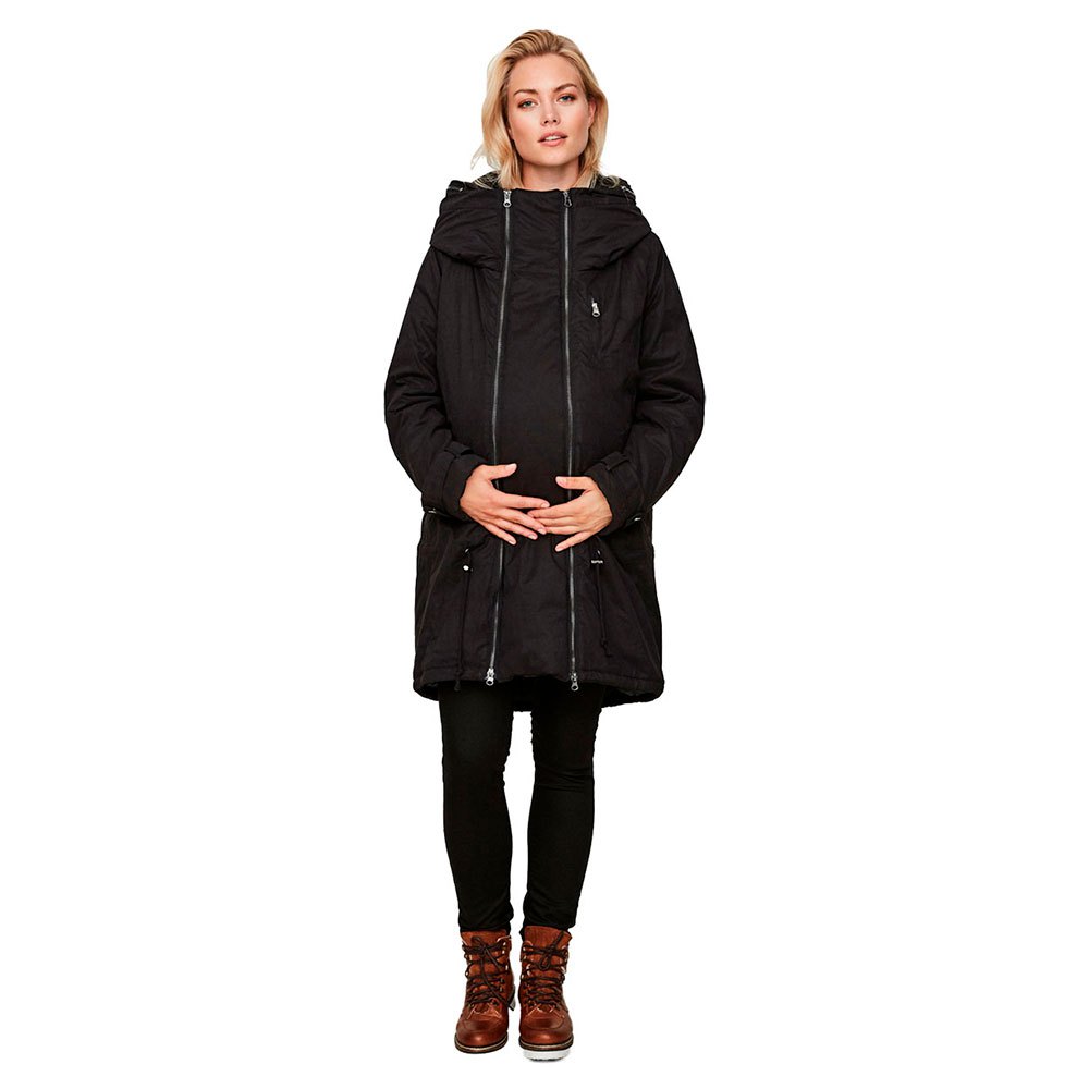 Clothing Mamalicious Tikka 3In1 Padded A Maternity Jacket Black