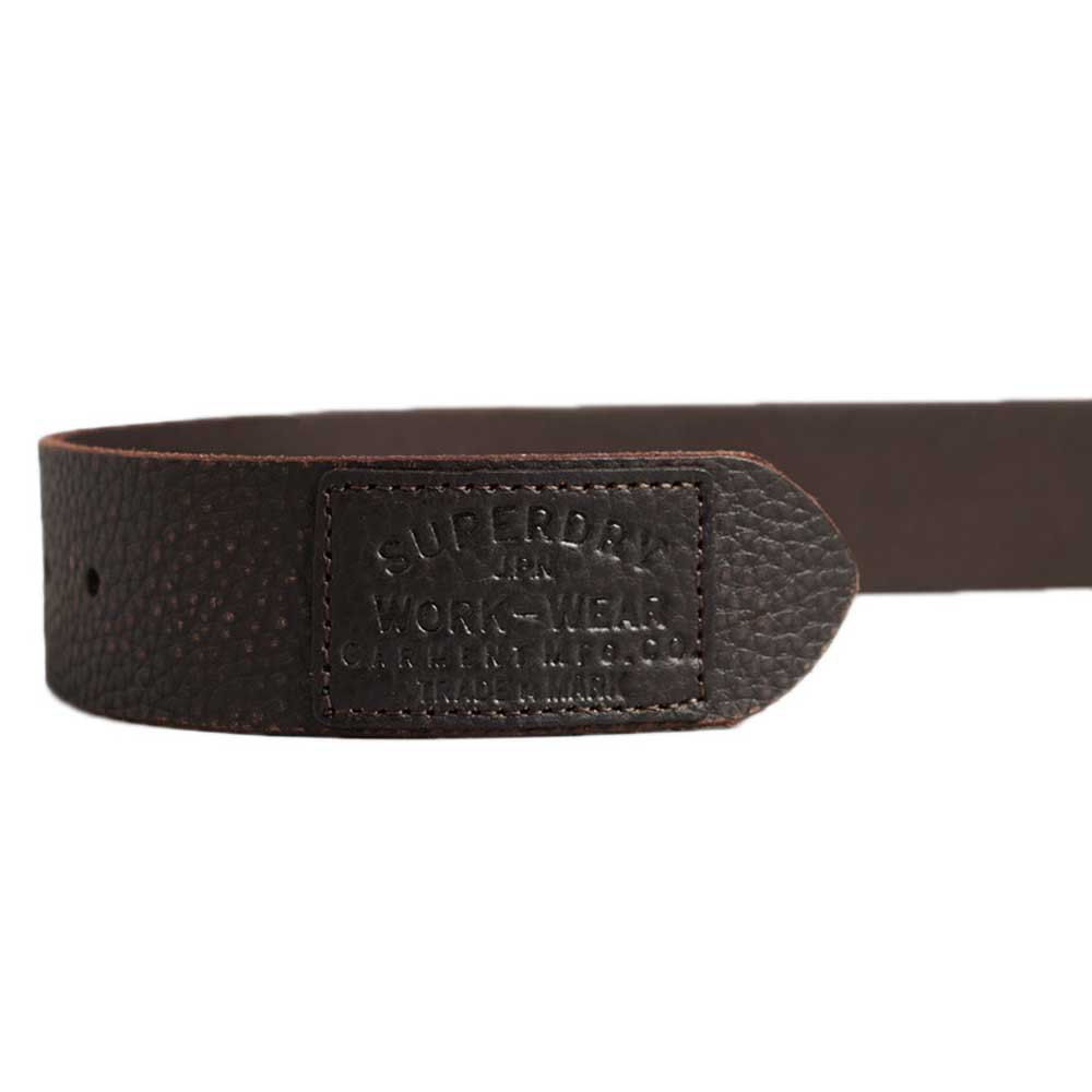 Accessoires Superdry Ceinture Emboss Leather Gift Box Brown