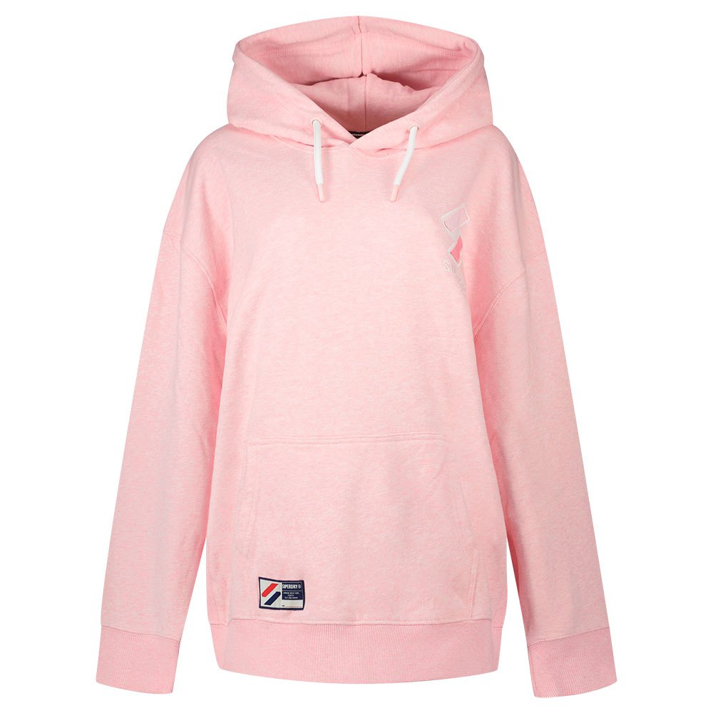 Sweatshirts Superdry Sweat à Capuche Code APQ OverSized Roseate Pink Marl