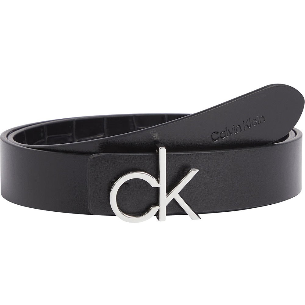 Women Calvin Klein Re-LoRev 30Mm Belt Black