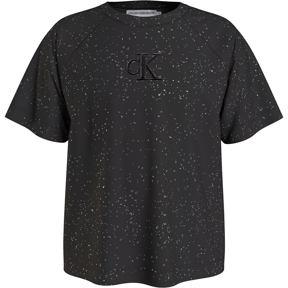 Calvin Klein Festive Glitter Short Sleeve TShirt 
