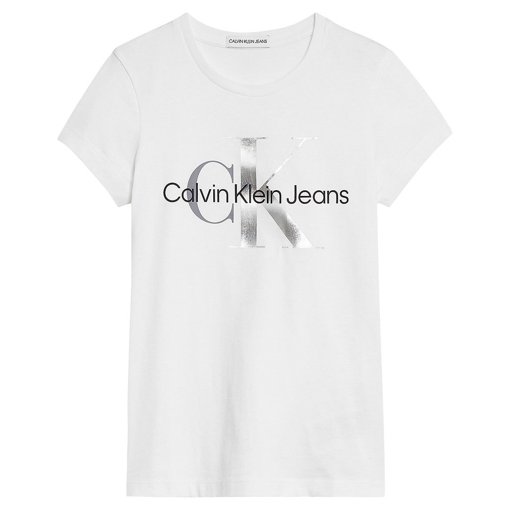T-shirts Calvin Klein Mixed Monogram Short Sleeve T-Shirt White