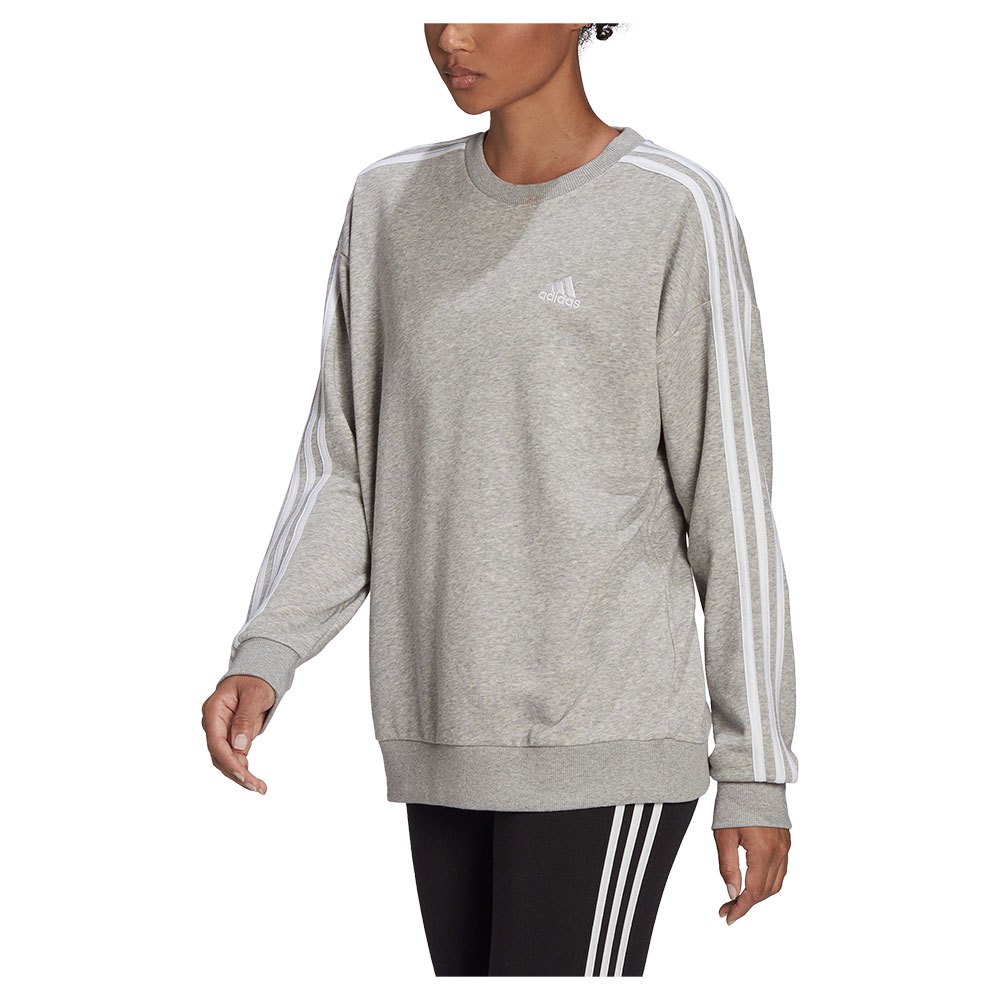 Vêtements adidas Sweat-shirt LNGWR Medium Grey Heather / White