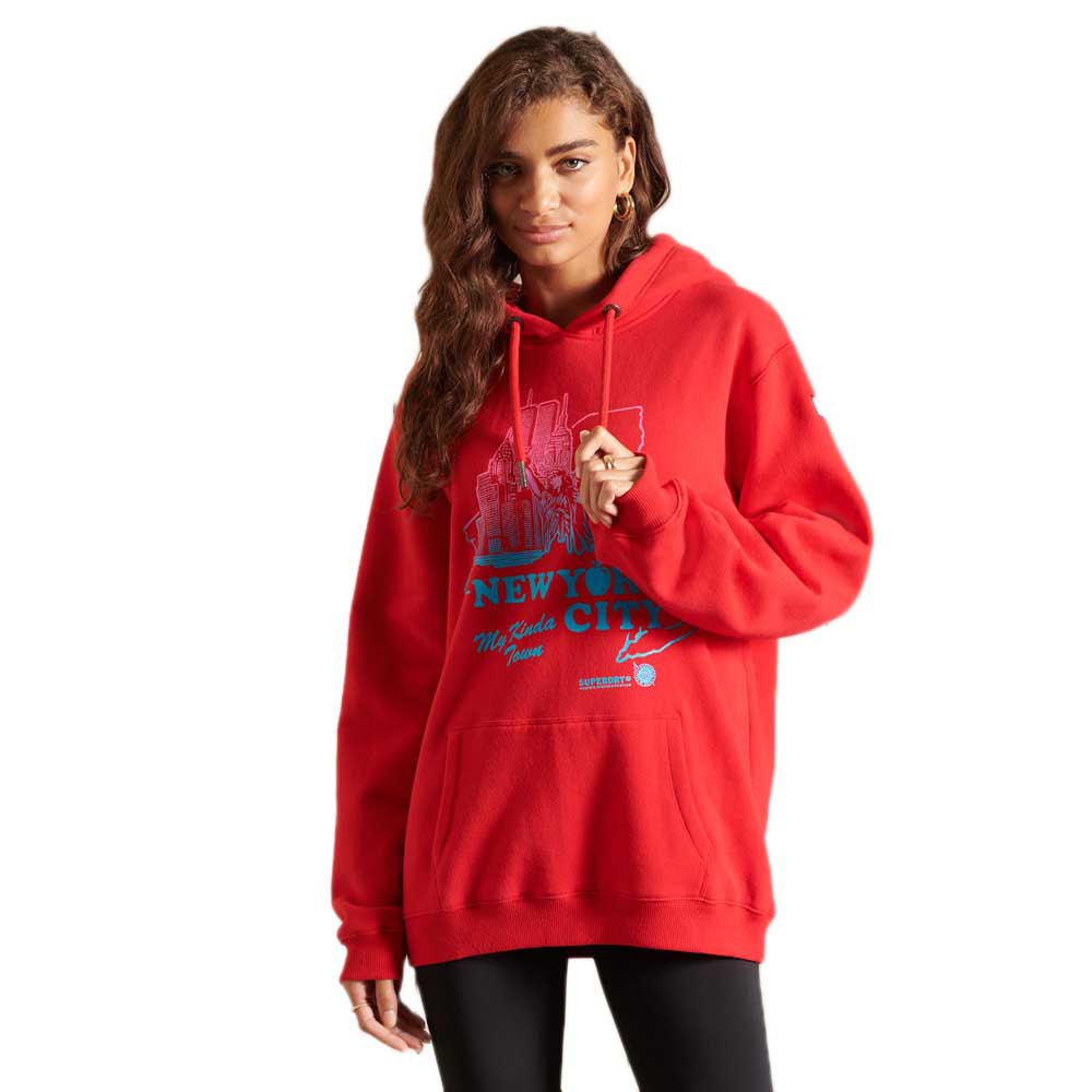 Clothing Superdry Boho Graphic Ana Hoodie Red