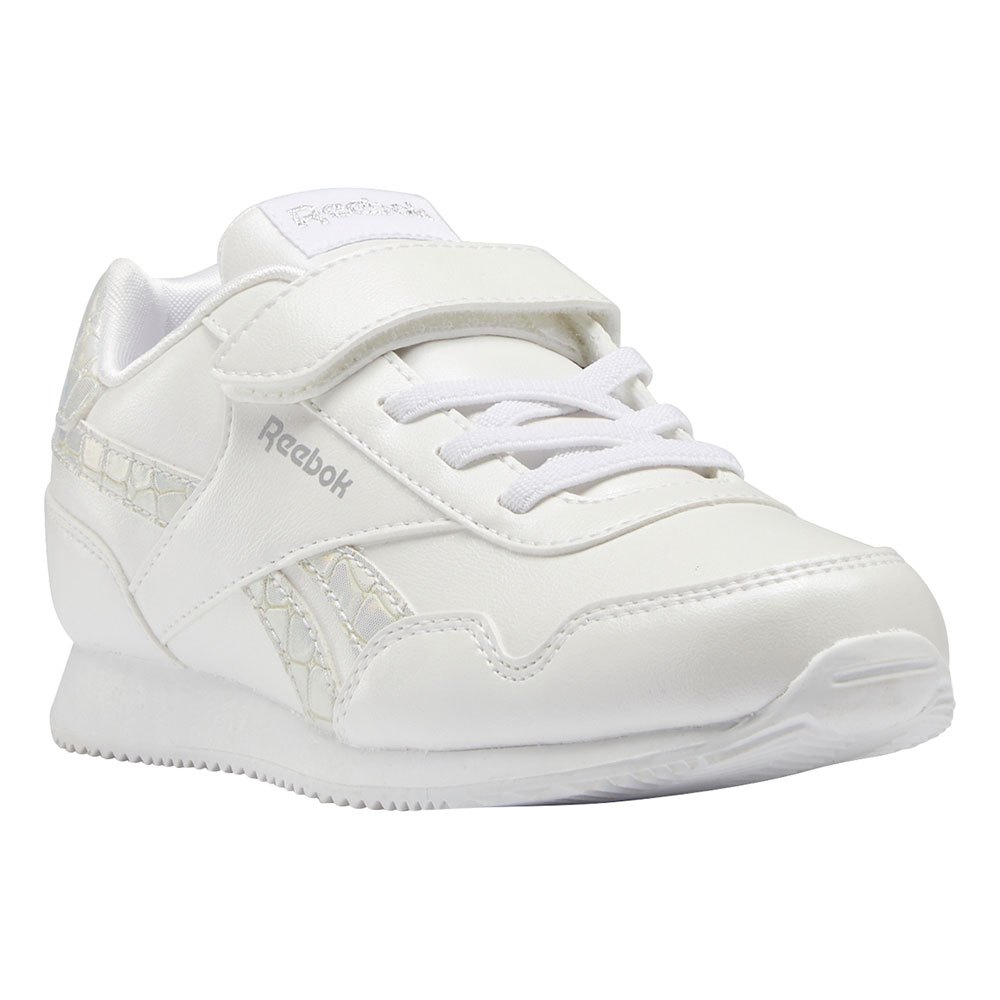 Enfant Reebok Chaussures Fille Royal Classic Jog 3.0 1V Ftwr White / Ftwr White / Silver Metalic