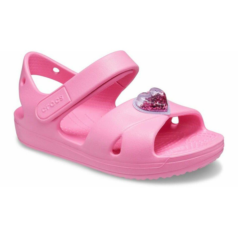 Chaussures Crocs Sandales Classic Strap Charm Pink