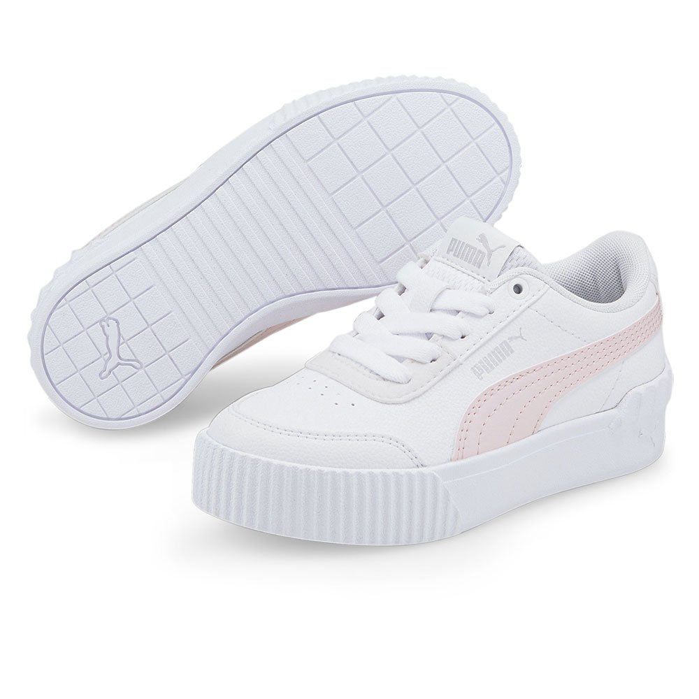Chaussures Puma Baskets Fille Carina Lift PS Puma White / Chalk Pink