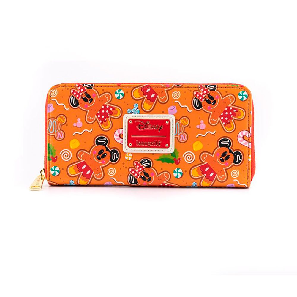 Femme Loungefly Portefeuille Mickey Minnie Gingerbread Orange