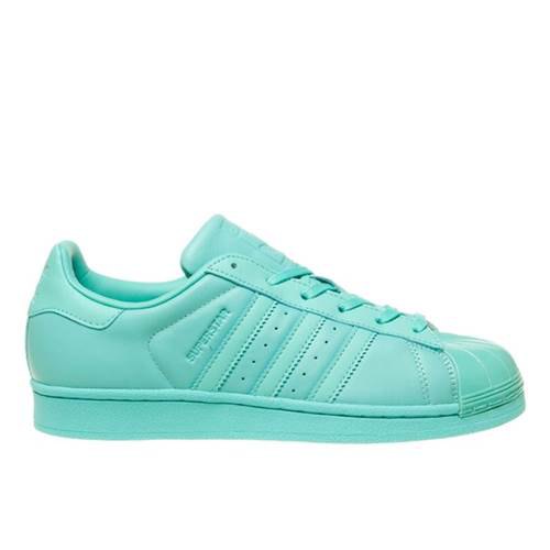 Chaussures adidas Des Chaussures Superstar Glossy Toe Turquoise