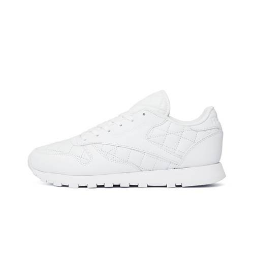 Femme Reebok Des Chaussures Classic Leather Quilted Pack White