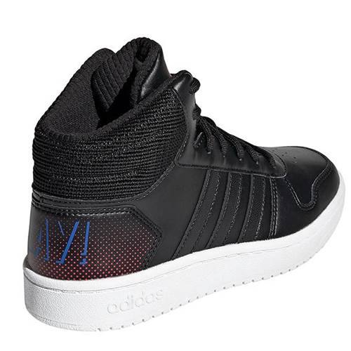Baskets adidas Des Chaussures Hoops Mid 20 K Black / White