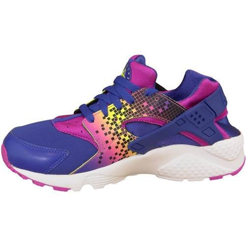 Baskets Nike Des Chaussures Huarache Run Print Gs Pink / Blue