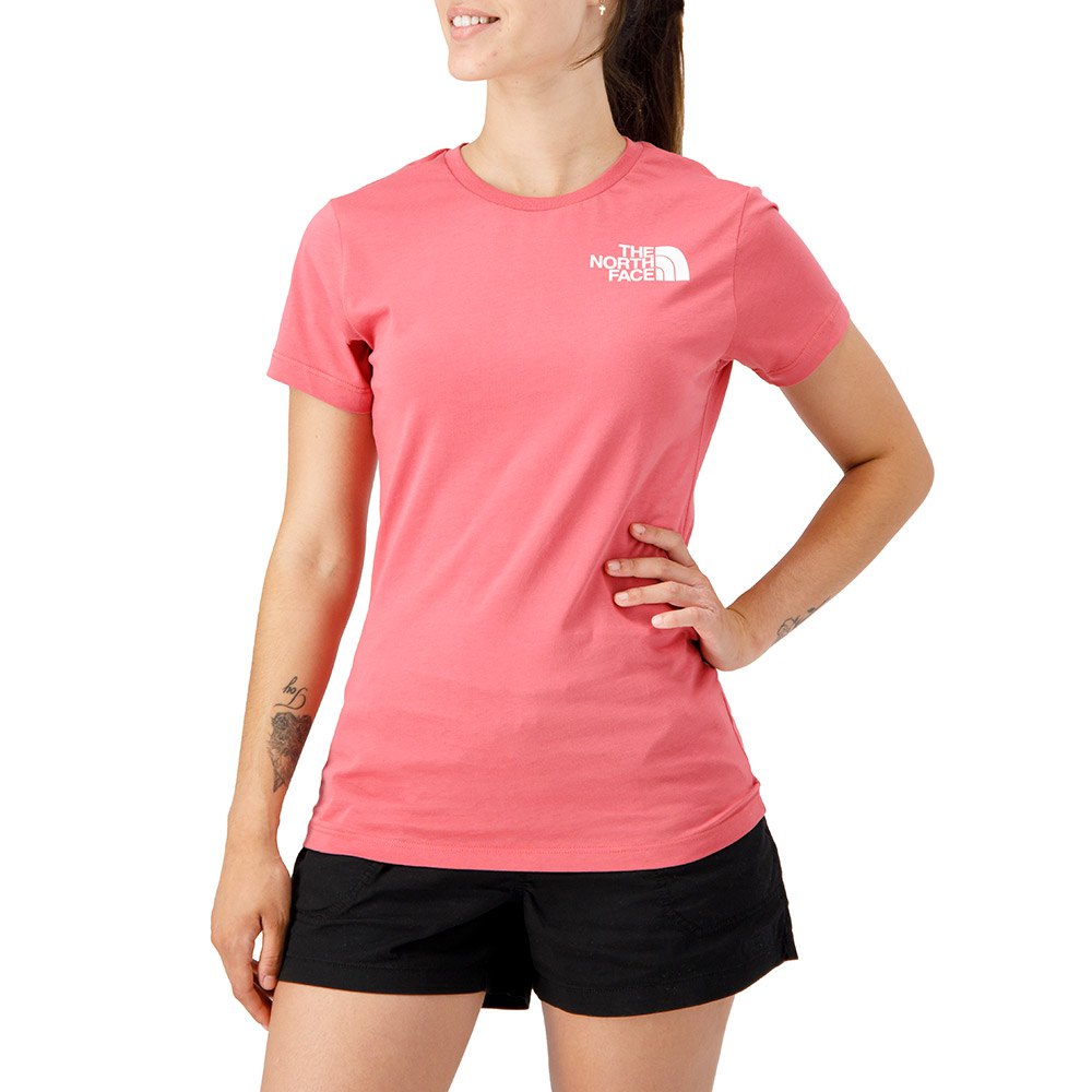 Femme The North Face T-Shirt Manche Courte Half Dome Slate Rose
