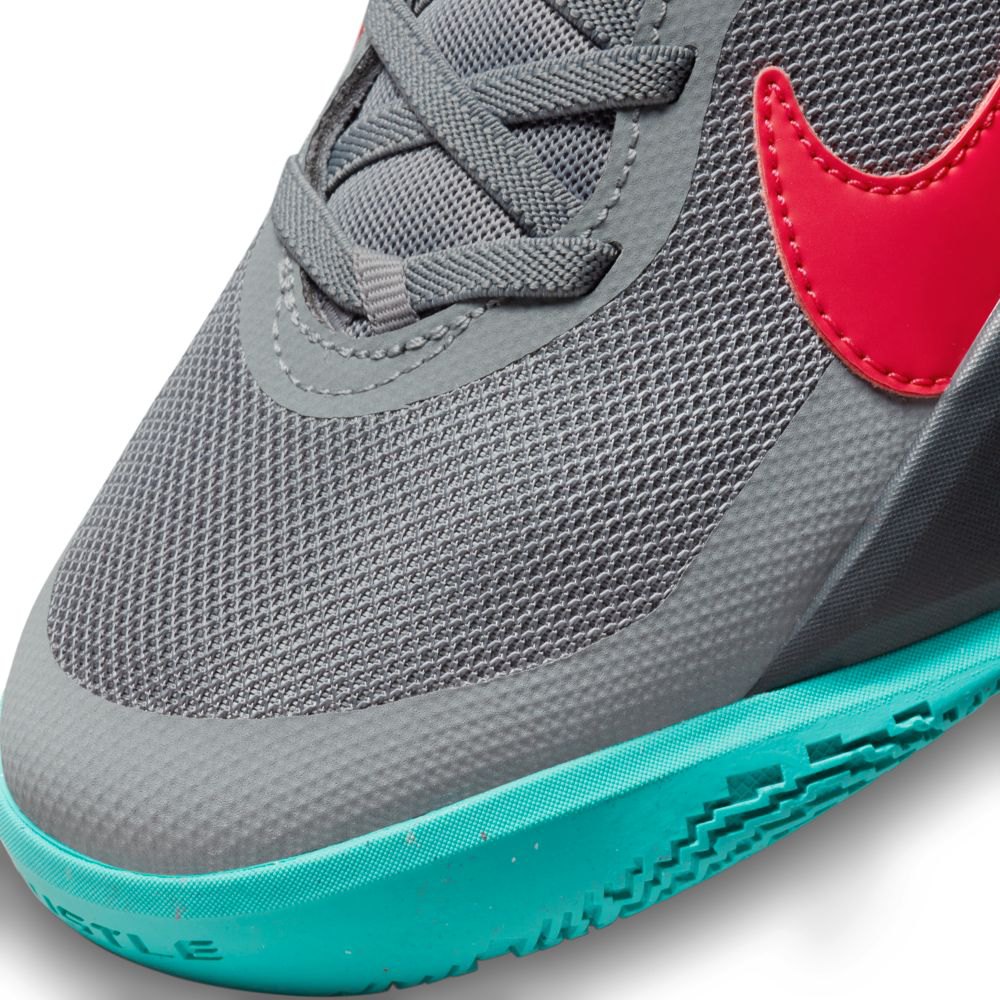 Chaussures Nike Formateurs Team Hustle D 10 FlyeaSE GS Smoke Grey / Siren Red / Dk Smoke Grey