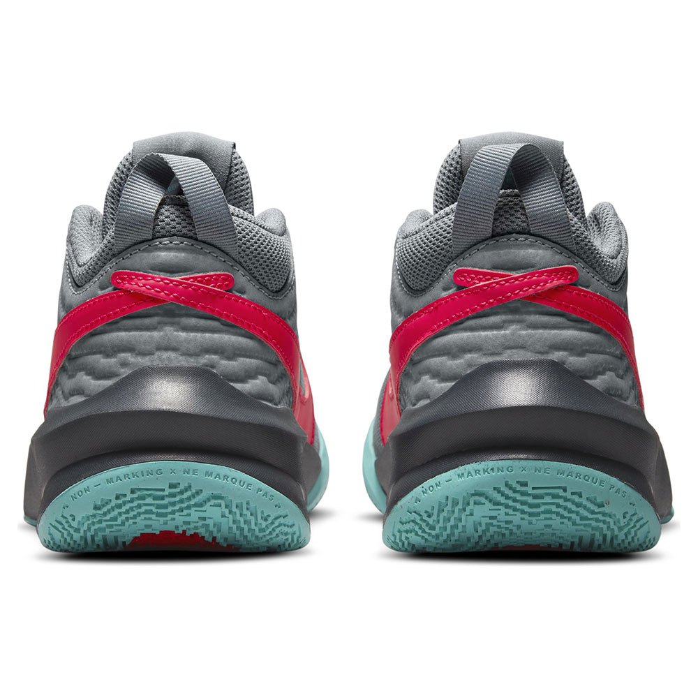 Chaussures Nike Formateurs Team Hustle D 10 GS Smoke Grey / Siren Red / Dk Smoke Grey