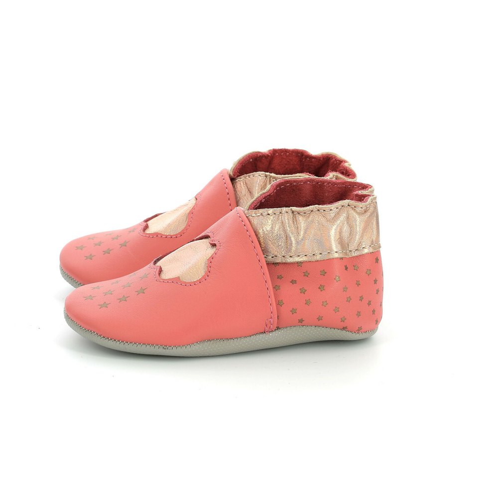 Chaussons Robeez Chaussons Bébé Robeez Spicy Hearts rose