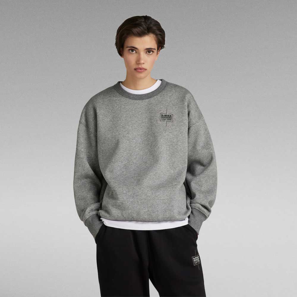 Sweatshirts Gstar Sweatshirt Core Oversized Medium Grey Heather