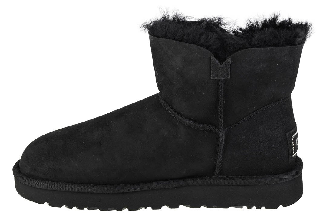 Chaussures Ugg Bottes D´hiver Mini Bailey Button Bling 1016554-blk black
