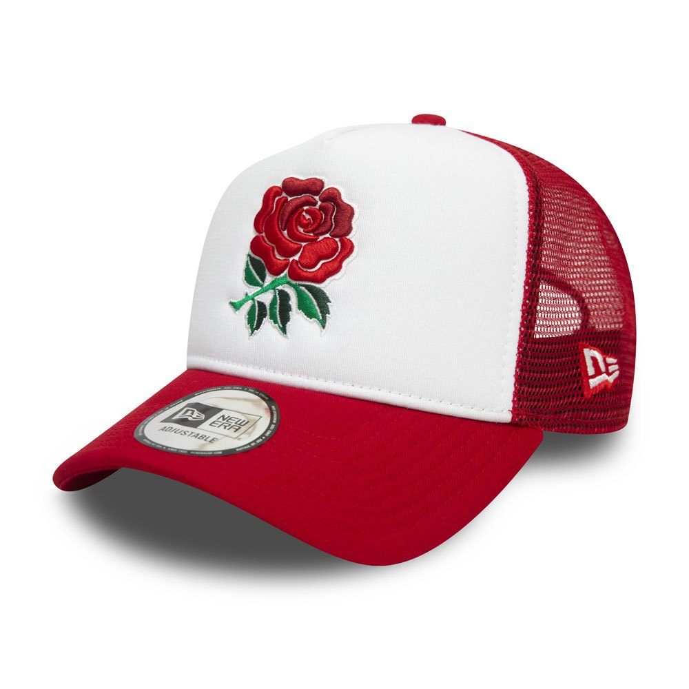 Accessoires New Era Casquette De Camionneur Rugby Football Union Rose 9Forty® White / Red