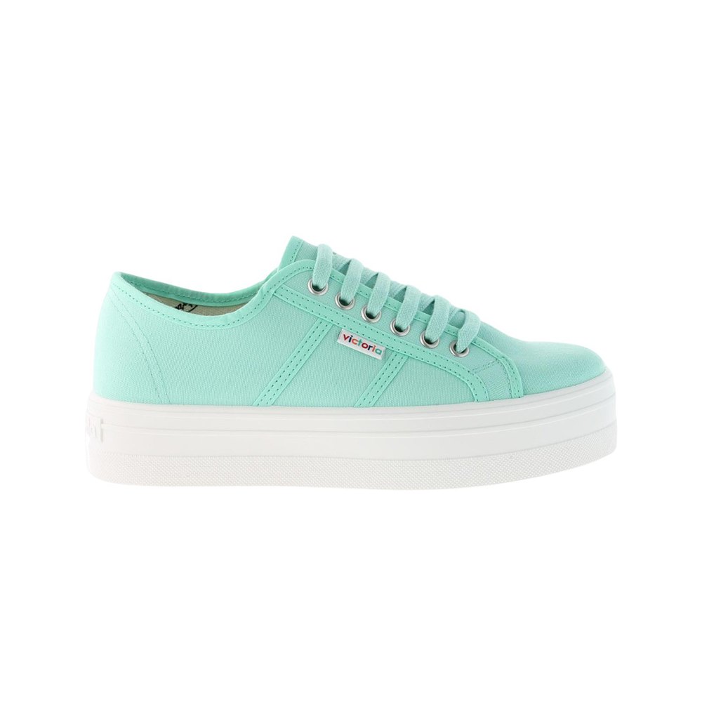 Chaussures Victoria Chaussures Fille Victoria Barcelona Plate-forme vert menthe
