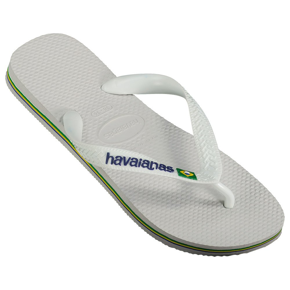Flip Flops Havaianas Brasil Logo Flip Flops White