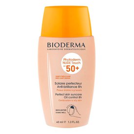 Bioderma Photoderm Nude Dorado 40ml Zonnebrandcrème Voor Het Gezicht