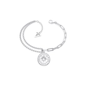 Guess Pulsera Double Chain 17 mm Coin
