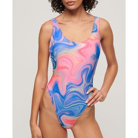Superdry Print Scoop Back Swimsuit