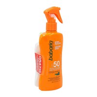 babaria-beskyddare-aloe-vera-spray-waterproof-spf50-200ml-aloe-after-sun-100ml