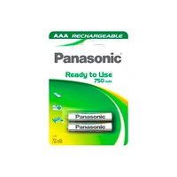 Panasonic 1x2 NiMH Micro AAA 750mAh Gebrauchsfertige Batterien