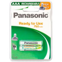 Panasonic 1x2 NiMH Micro AAA 750mAh DECT Gebrauchsfertige Batterien