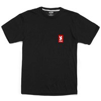chrome-vertical-red-logo-kurzarm-t-shirt