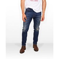 Skull rider Jeans Distressed Effect Tappared