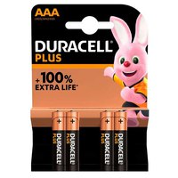 Duracell Plus AAA LR03 Alkali-Batterien 4 Einheiten