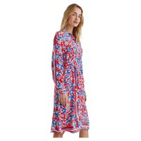 tommy-hilfiger-robe-midi-manche-longue-scarf-print-relaxed-fit