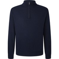 hackett-merino-cash-mix-half-zip-sweater