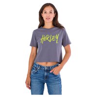 hurley-t-shirt-a-manches-courtes-oceancare-washed-cropped