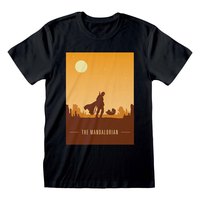 heroes-mandalorian-retro-poster-short-sleeve-t-shirt