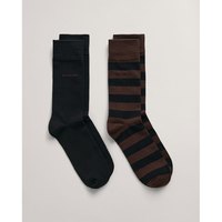gant-calcetines-bar-and-solid-2-pairs
