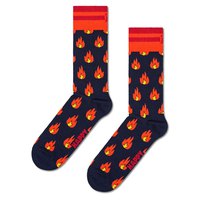 happy-socks-flames-half-lange-socken