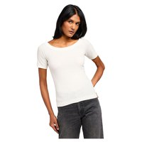 lee-t-shirt-a-manches-courtes-off-the-shoulder-rib