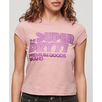 superdry-t-shirt-a-manches-courtes-retro-glitter-logo-cap