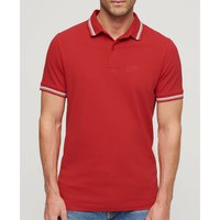 superdry-polo-a-manches-courtes-sportswear-relaxed-tipped
