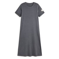 ecoalf-argento-short-sleeve-long-dress